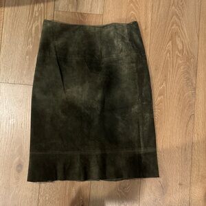 Chic Olive Pencil Skirt